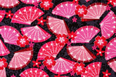 日本 Oogi Fan 印花 Fabric Little Harajuku,由 Greta Lynn 為 Kanvas by the Half Yard 設計